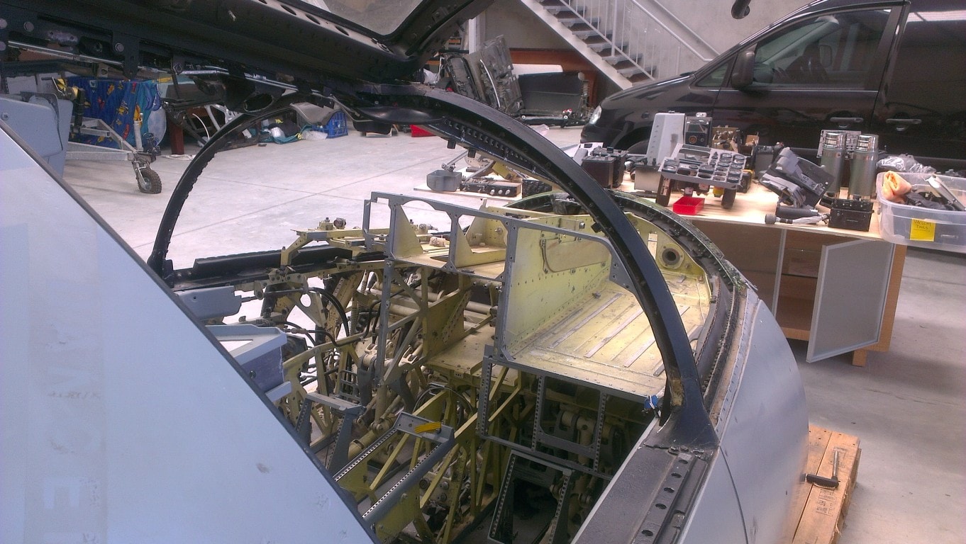 F-111 crew module cockpit interior