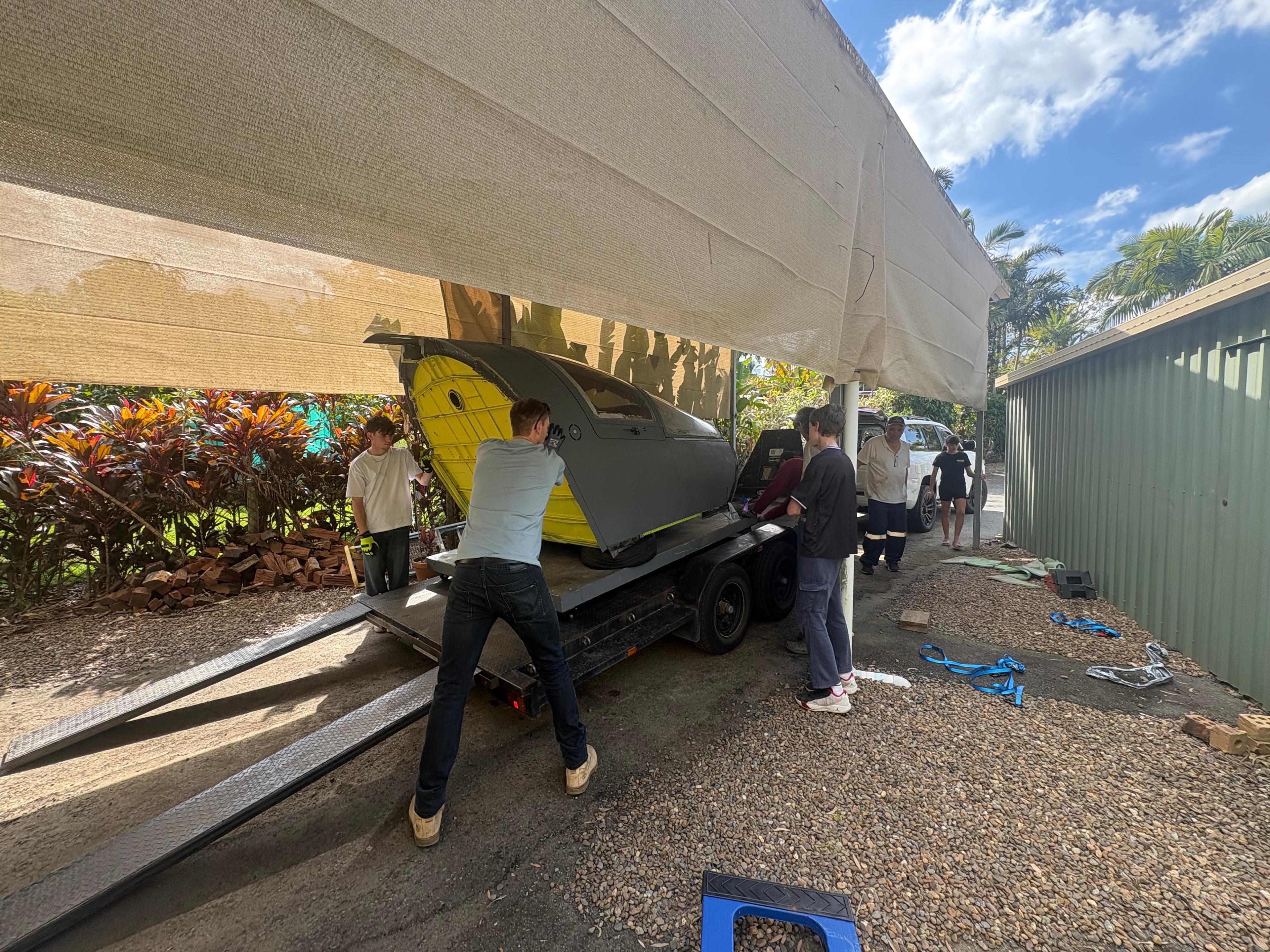 F-111 crew module settled in Brisbane workshop