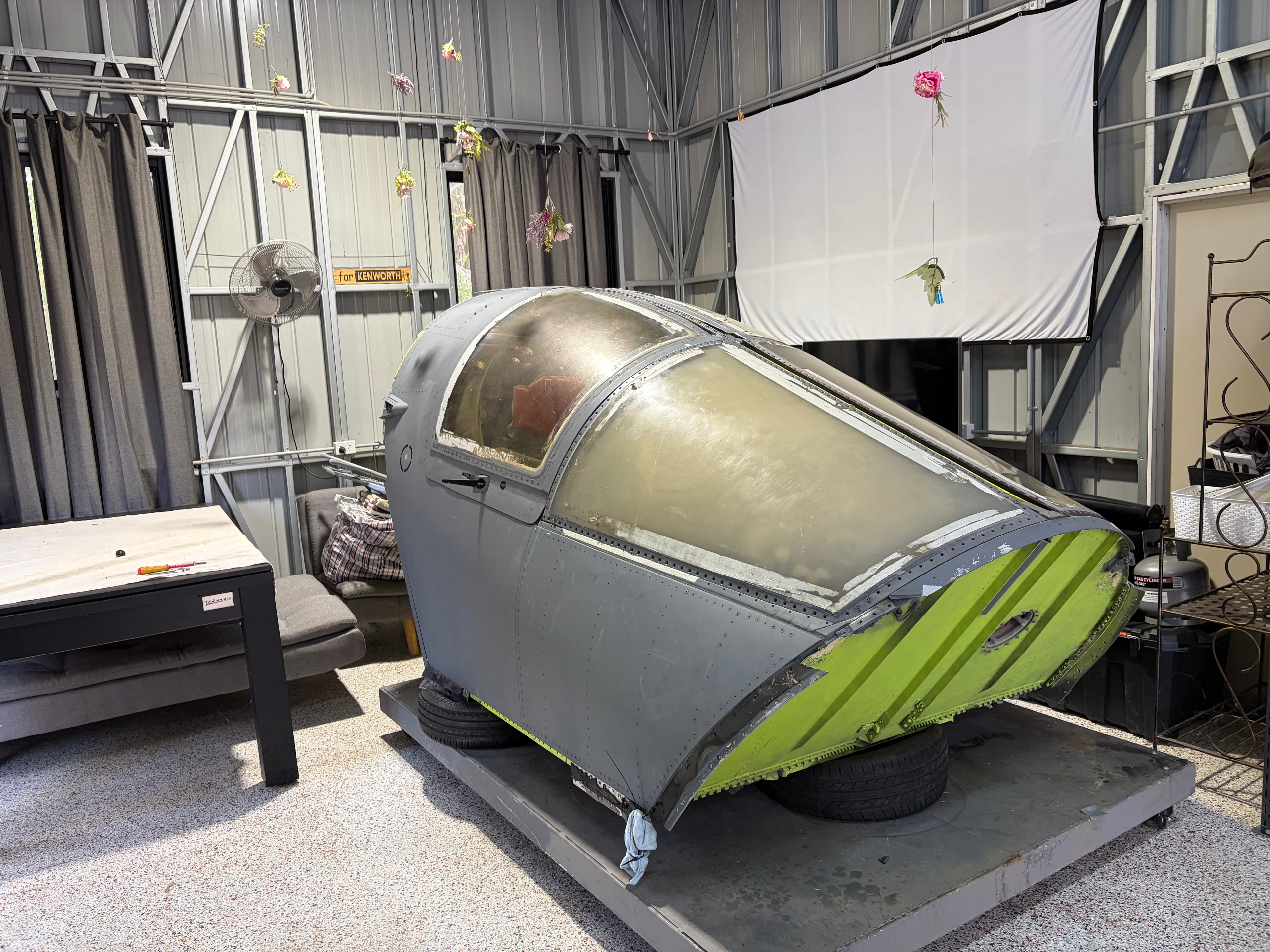 F-111 crew module arrived in Brisbane workshop